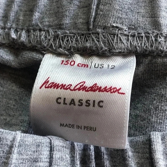 Hanna Andersson Heather Gray Classic Leggings Girls Size 12 - Picture 6 of 8